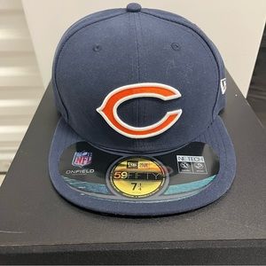 New Era 59Fifty Chicago Bears Hat NWT New On Field 7 1/4 and 7